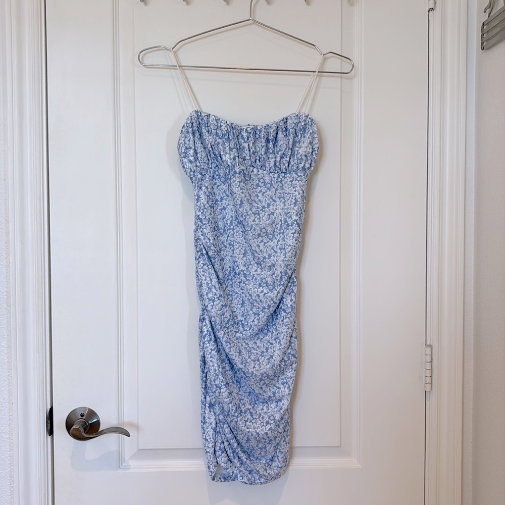 Princess Polly Penney Mini Dress Blue Floral